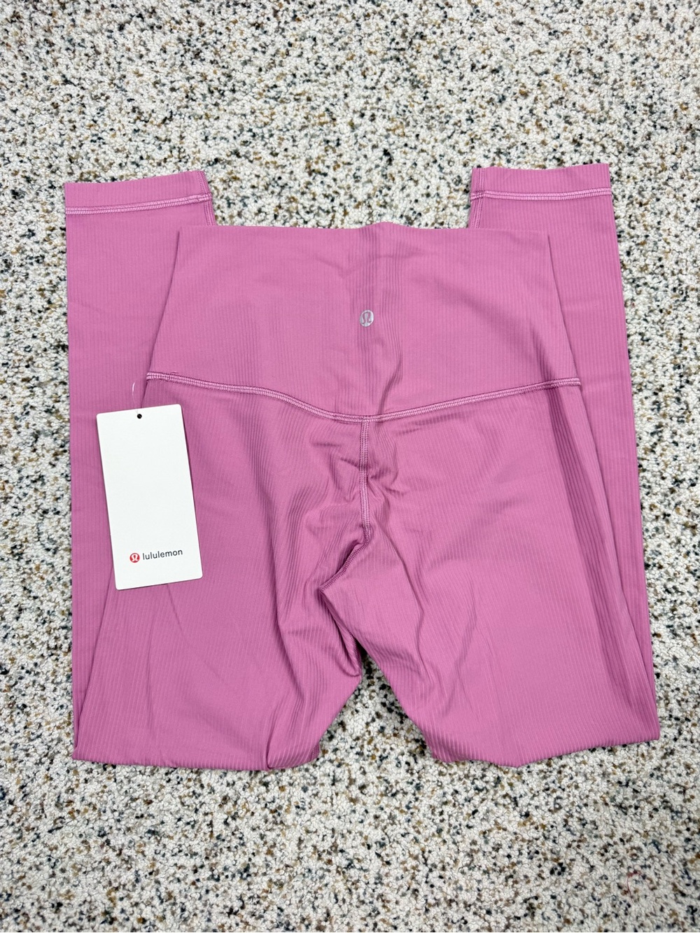 Lululemon Align Ribbed High Rise Pant 25" Womens 6 Velvet Dust W5FJTS Yoga Gym - Picture 2 of 5